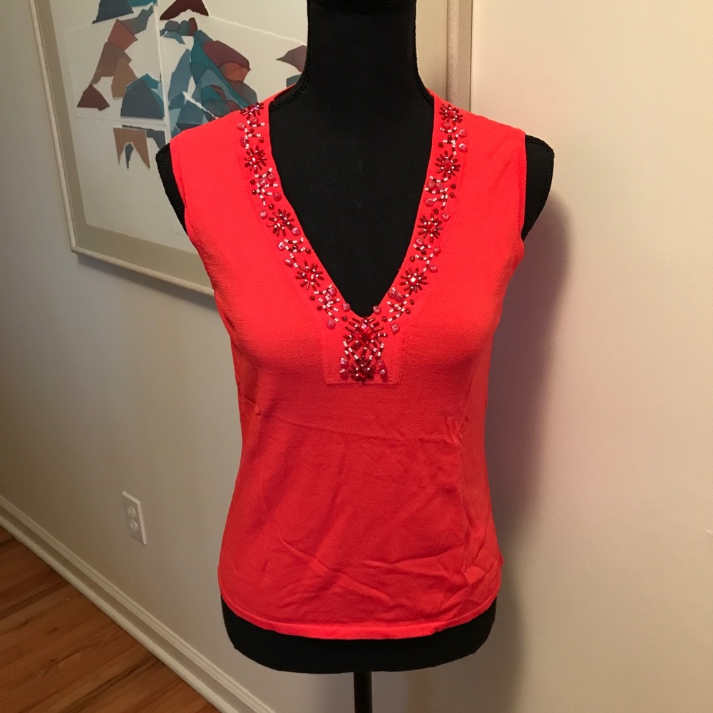 D.F.A. New York Embellished Tank Top Sz M